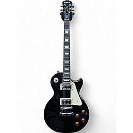 Used 2020 Epiphone Les Paul Standard Black and White Solid Body Electric Guitar