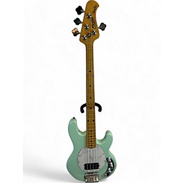 Used Sterling by Music Man STING RAY S.U.B 4 MINT GREEN Electric Bass Guitar