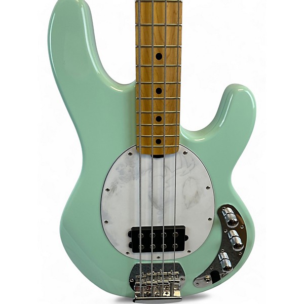 Used Sterling by Music Man STING RAY S.U.B 4 MINT GREEN Electric Bass Guitar