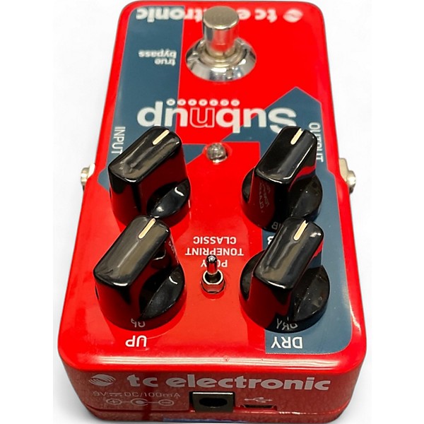 Used TC Electronic Sub N Up Octaver Effect Pedal