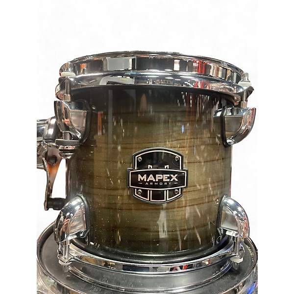 Used Mapex 6 Piece ARMORY SERIES  Sage Greeen Black Fade  Drum Kit