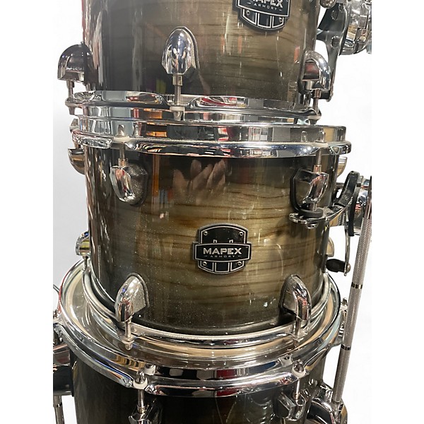 Used Mapex 6 Piece ARMORY SERIES  Sage Greeen Black Fade  Drum Kit