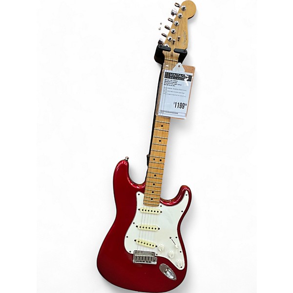 Vintage 1997 Fender American Standard Stratocaster Candy Apple Red Metallic Solid Body Electric Guitar