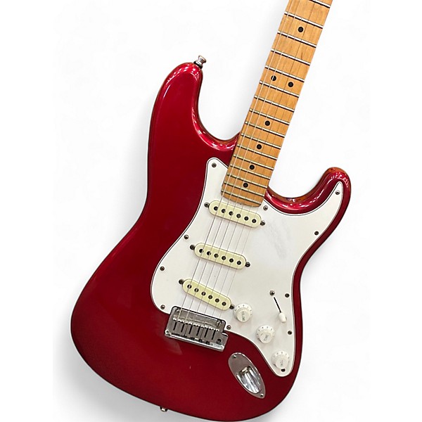 Vintage 1997 Fender American Standard Stratocaster Candy Apple Red Metallic Solid Body Electric Guitar