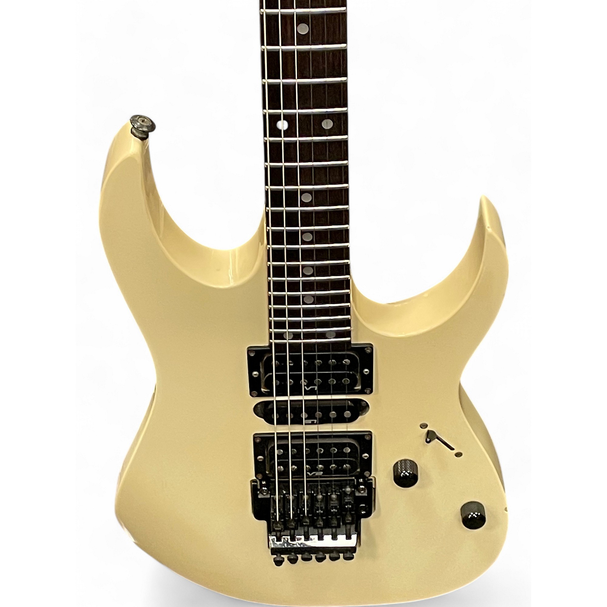 Used Ibanez RG570 Cream Solid Body Electric Guitar Cream