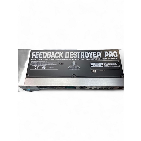 Used Behringer Feedback Destroyer Pro DSP1124P Feedback Suppressor