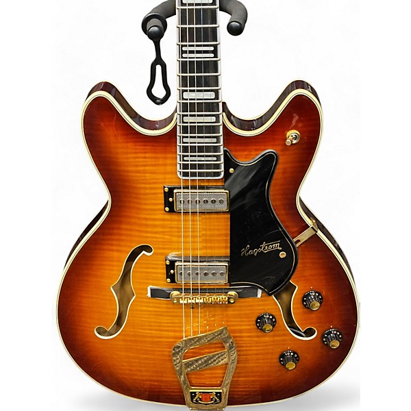 Used Hagstrom Viking II-P P90S 2 Tone Sunburst Hollow Body Electric Guitar