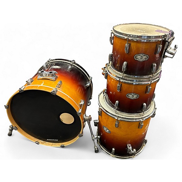 Used Pearl 4 Piece Vision 2 Tone Sunburst Drum Kit