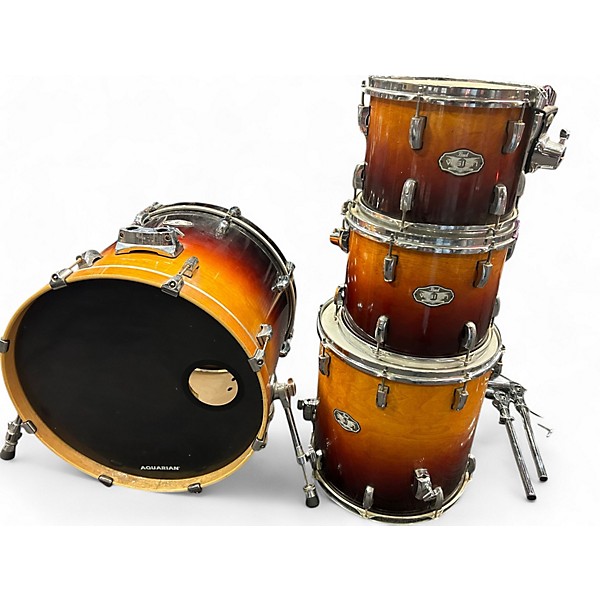 Used Pearl 4 Piece Vision 2 Tone Sunburst Drum Kit