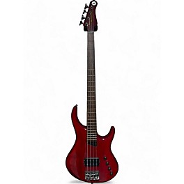 Used MTD Kingston Made in Korea Candy Apple Red Electric Bass Guitar