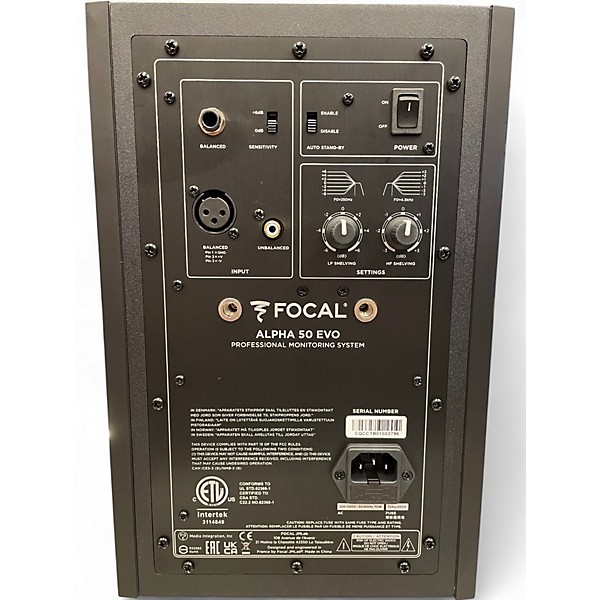 Used Focal PAIR ALPHA 50 EVO Powered Monitor