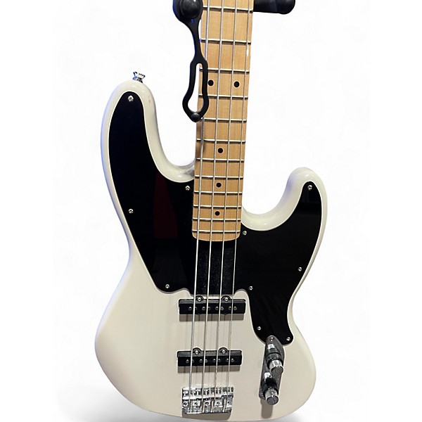 Used Squier Paranormal Jazz Bass 54 Vintage White Electric Bass Guitar