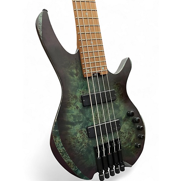 Used Cort SPACE 5 STAR DUST GREEN Electric Bass Guitar