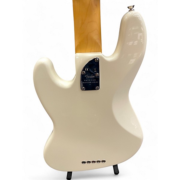 Used Fender American Professional II Jazz Bass Olympic White Electric Bass Guitar