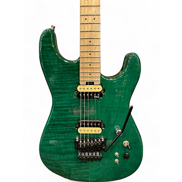 Used Fu-tone FU PRO Trans Green Solid Body Electric Guitar