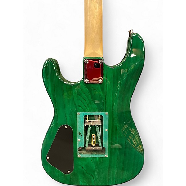 Used Fu-tone FU PRO Trans Green Solid Body Electric Guitar