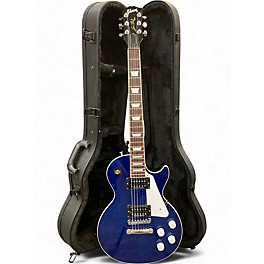 Used Gibson Les Paul Classic Blue Solid Body Electric Guitar