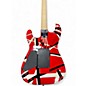 Used EVH Striped Series Red with Black and White Stripes Solid Body Electric Guitar