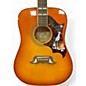 Used Epiphone Dove Pro Orange Acoustic Electric Guitar thumbnail