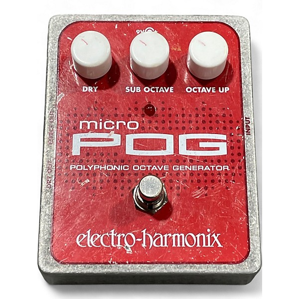 Used Electro-Harmonix Micro Pog Polyphonic Octave Generator Effect Pedal