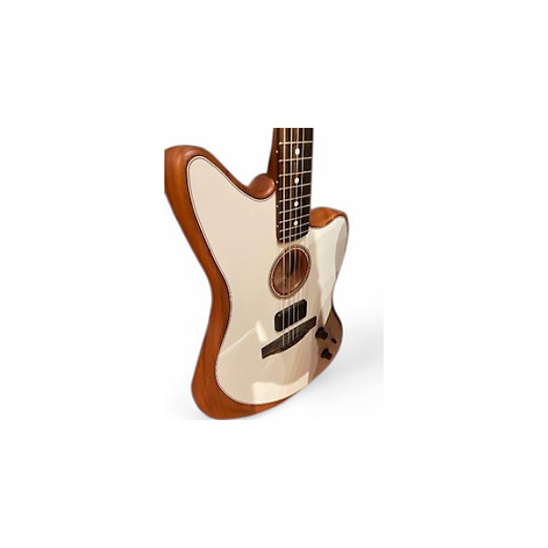 Used Fender ACOUSTASONIC JAZZMASTER ATOMIC WHITE Acoustic Electric Guitar