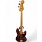 Used Fender Player Plus Active Jazz Bass BURNT CANDY APPLE RED Electric Bass Guitar