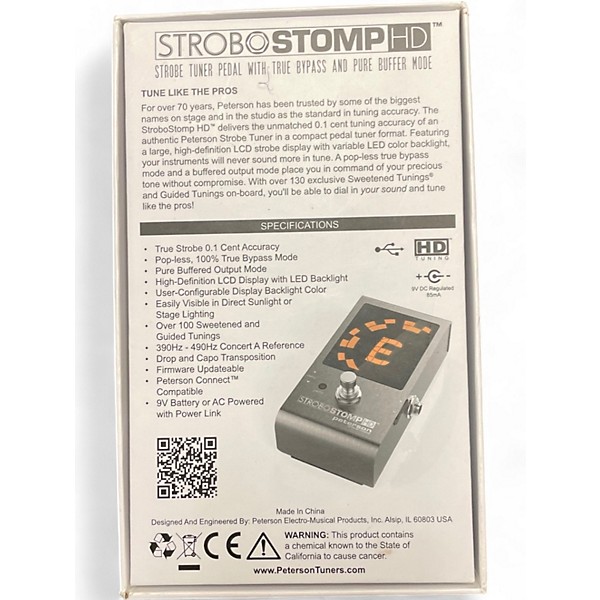 Used Peterson STROBOTUNER Tuner Pedal