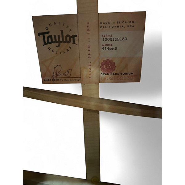 Used Taylor 414CE-R Chrome Silver Acoustic Guitar