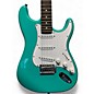 Used Warmoth S-STYLE TEAL Solid Body Electric Guitar thumbnail