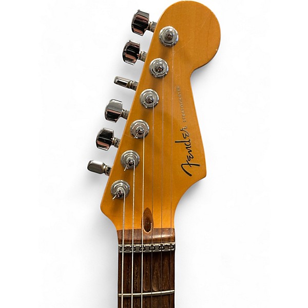 Used 2005 Fender American Deluxe Stratocaster 3 Color Sunburst Solid Body Electric Guitar