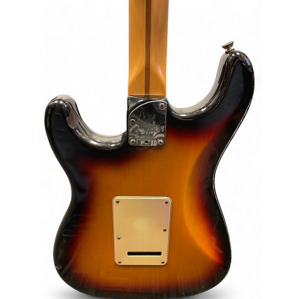 Used 2005 Fender American Deluxe Stratocaster 3 Color Sunburst Solid Body Electric Guitar