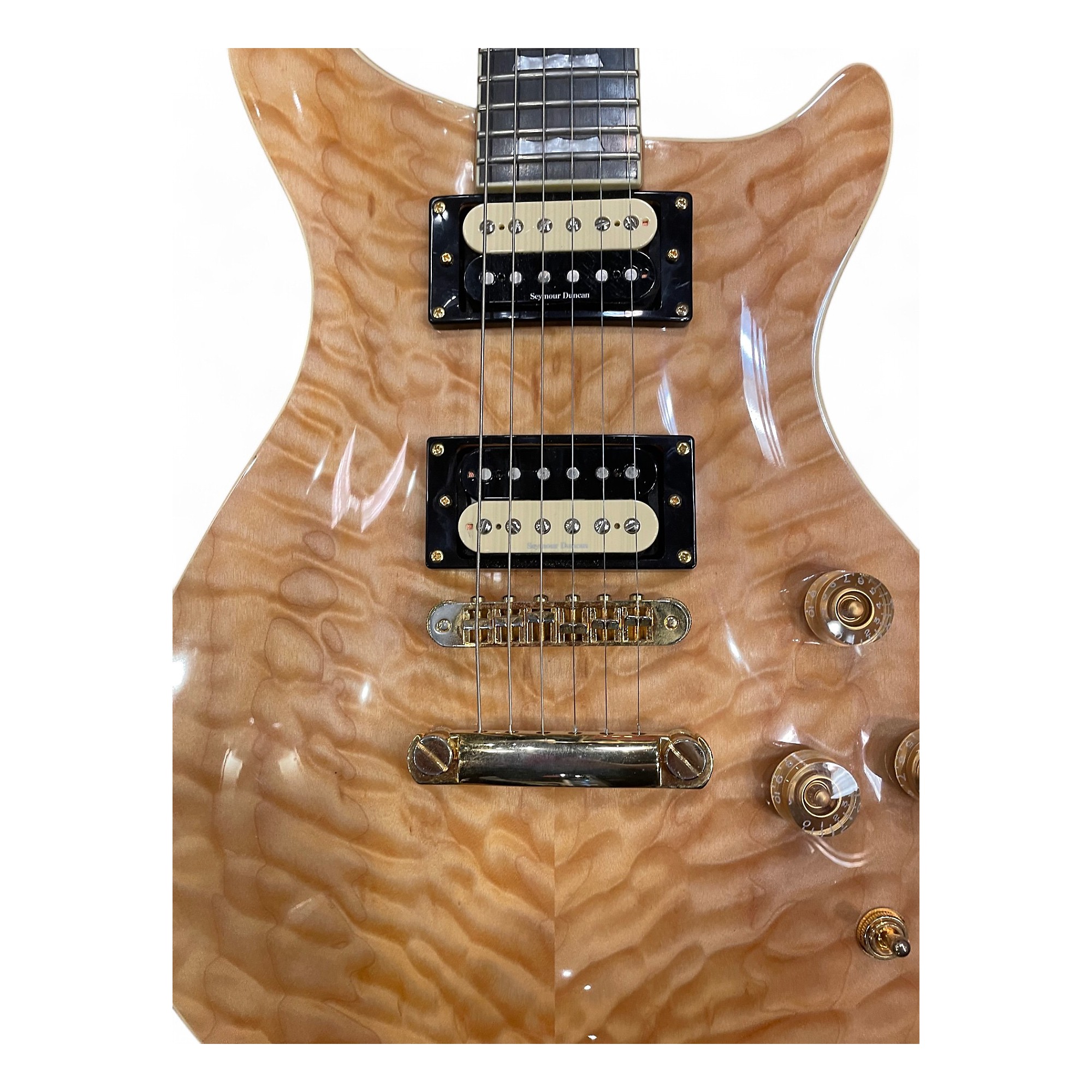 Used Baker B1 QUILTED MAPLE Natural Solid Body Electric