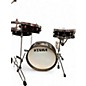 Used TAMA 4 Piece CLUB JAM HAIRLINE BLACK CHROME Drum Kit