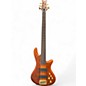 Used Schecter Guitar Research Stiletto Studio 5 String Fretless Active Honey Satin Electric Bass Guitar