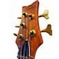 Used Schecter Guitar Research Stiletto Studio 5 String Fretless Active Honey Satin Electric Bass Guitar