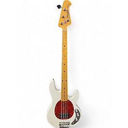 Used Sterling by Music Man sting ray classic Vintage White Electric Bass Guitar