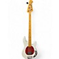 Used Sterling by Music Man sting ray classic Vintage White Electric Bass Guitar thumbnail