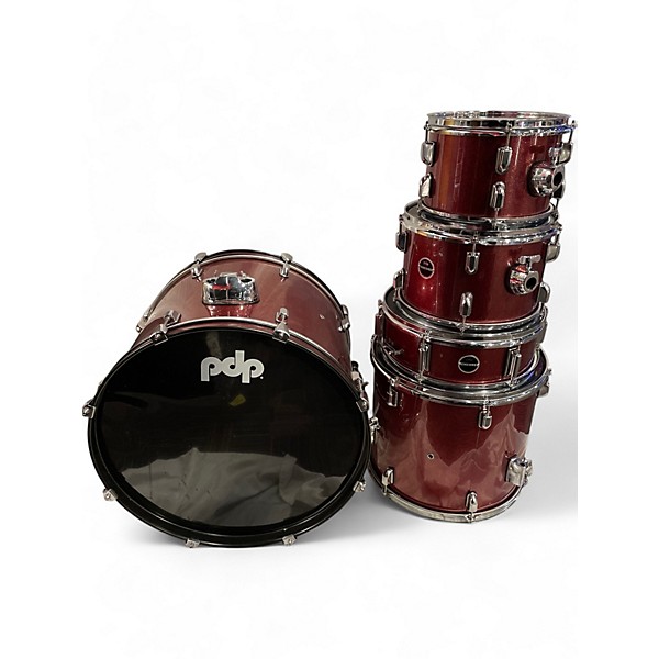 Used PDP by DW 5 Piece ENCORE Red Drum Kit