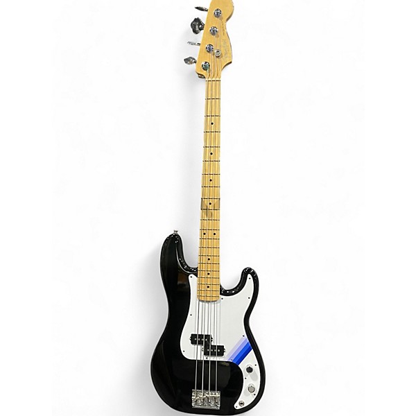 Used 2017 Fender American Professional Precision Bass Black Electric Bass Guitar