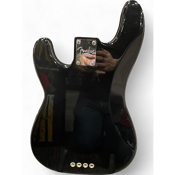Used 2017 Fender American Professional Precision Bass Black Electric Bass Guitar