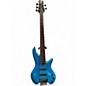 Used Dolan 5 STRING FRETLESS Trans Blue Electric Bass Guitar thumbnail