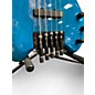 Used Dolan 5 STRING FRETLESS Trans Blue Electric Bass Guitar