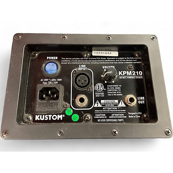 Used Kustom KPM210 Powered Speaker