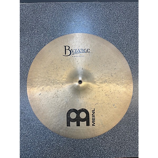 Used MEINL 16in BYZANCE MEDIUM THIN CRASH Cymbal