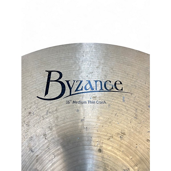 Used MEINL 16in BYZANCE MEDIUM THIN CRASH Cymbal