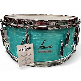 Used SONOR 14X6.5 VINTAGE SERIES SNARE CALIFORNIA BLUE Drum