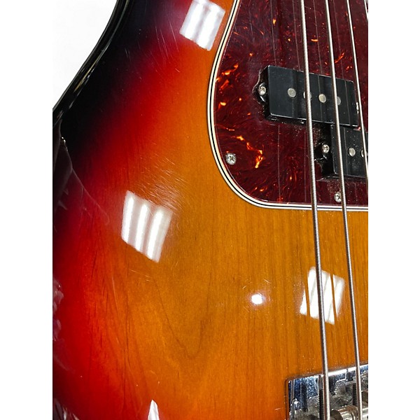 Used 2021 Fender American Professional II Precision Bass 3 Color Sunburst Electric Bass Guitar