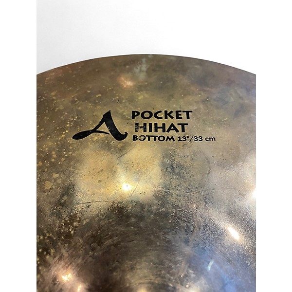 Used Zildjian 13in A Series Pocket Hi Hat Bottom Cymbal