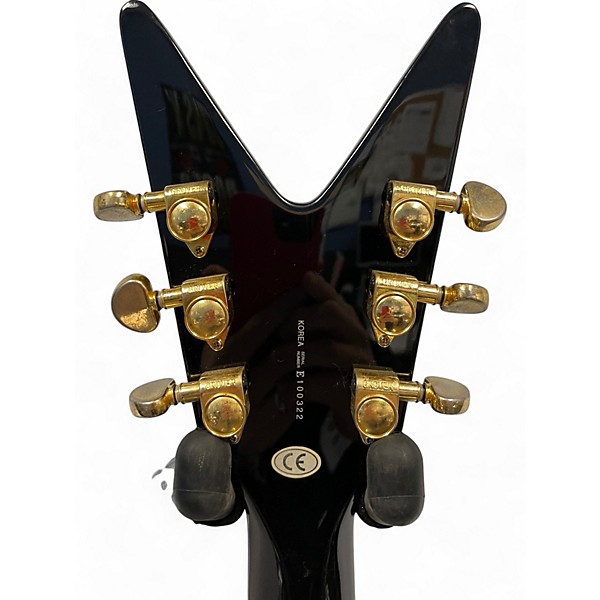 Used Dean BLACK GOLD V Trans Black Solid Body Electric Guitar