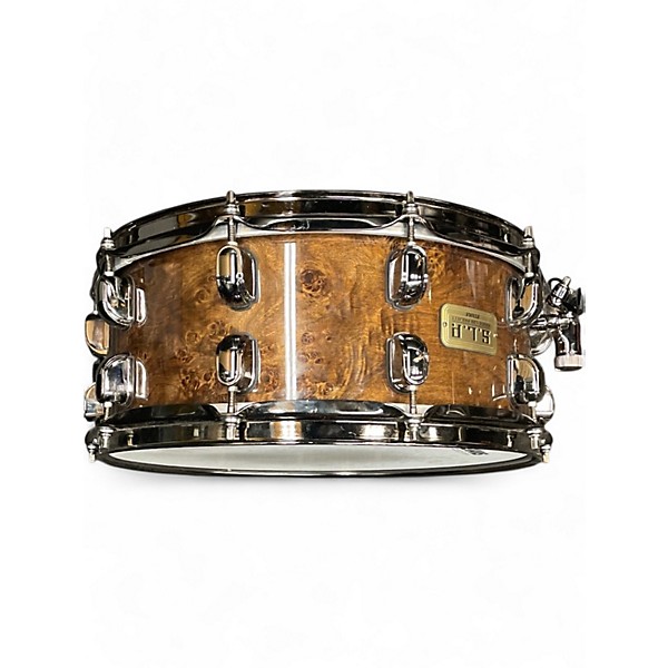 Used TAMA 14.25in MAPLE MAPPA BURL DRUM Worn Brown Drum